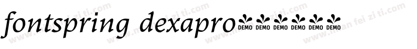 fontspring dexapro字体转换
